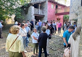 Un momento de la inauguración de la exposición temporal 'Aprendiendo'.