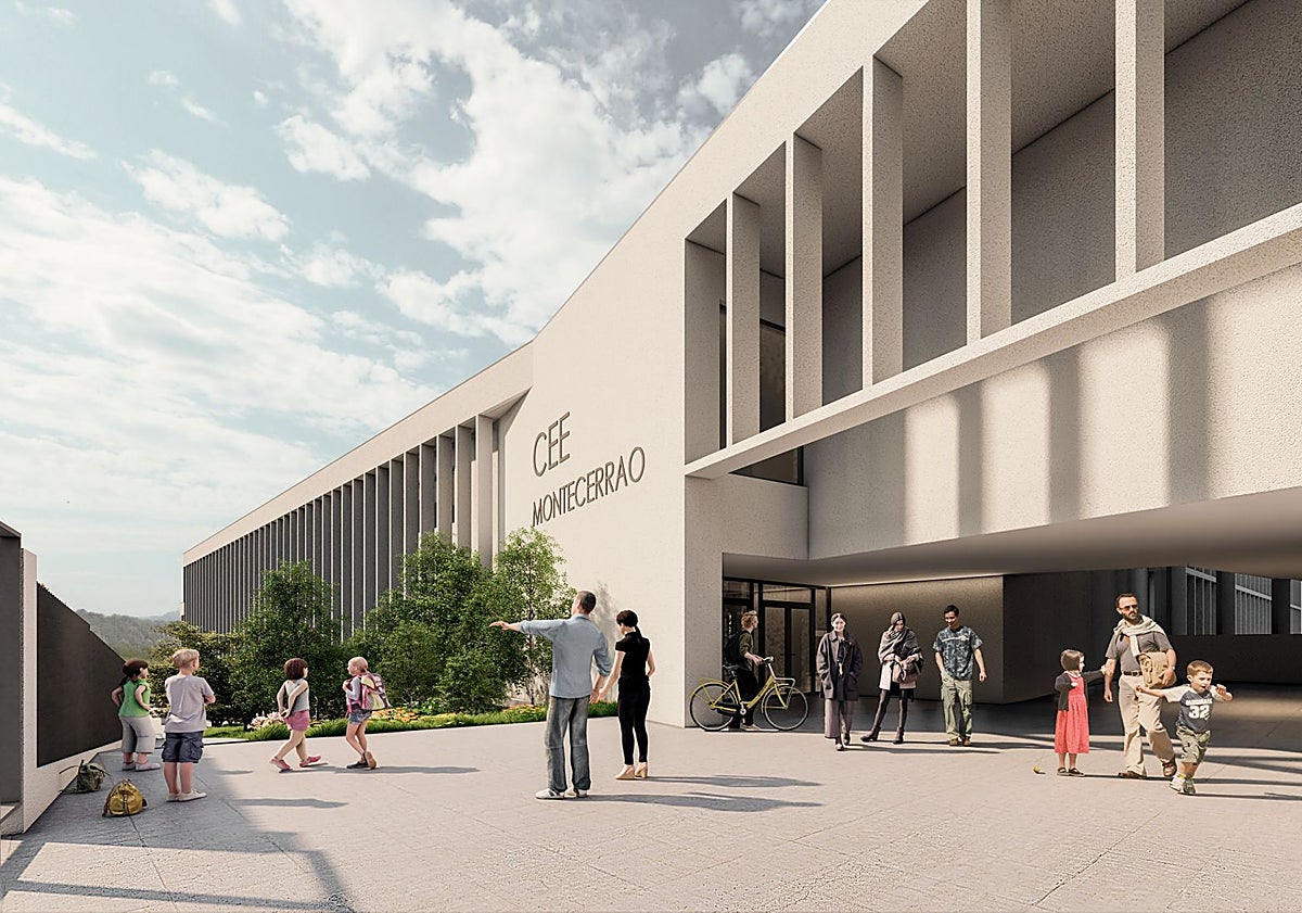 Imagen principal - La obra del Colegio de Montecerrao, una inversión de 18,9 millones, se prepara para comenzar