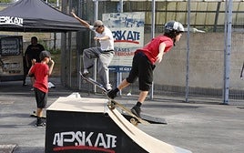 El skate formó parte de las fiestas de Versalles ayer.