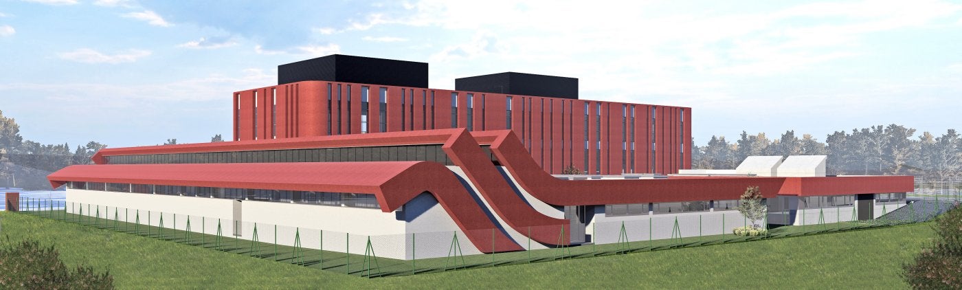 Imagen virtual de cómo será la Escuela Superior de Arte una vez finalice la segunda fase.