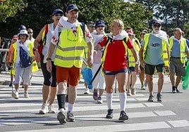 La exinternacional Rocío Ríos participó en la caminata a Mareo.
