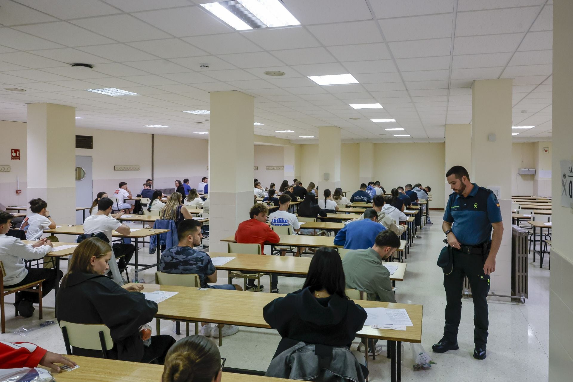Oposiciones a la Guardia Civil en Asturias: más de 600 aspirantes se examinan para acceder al cuerpo