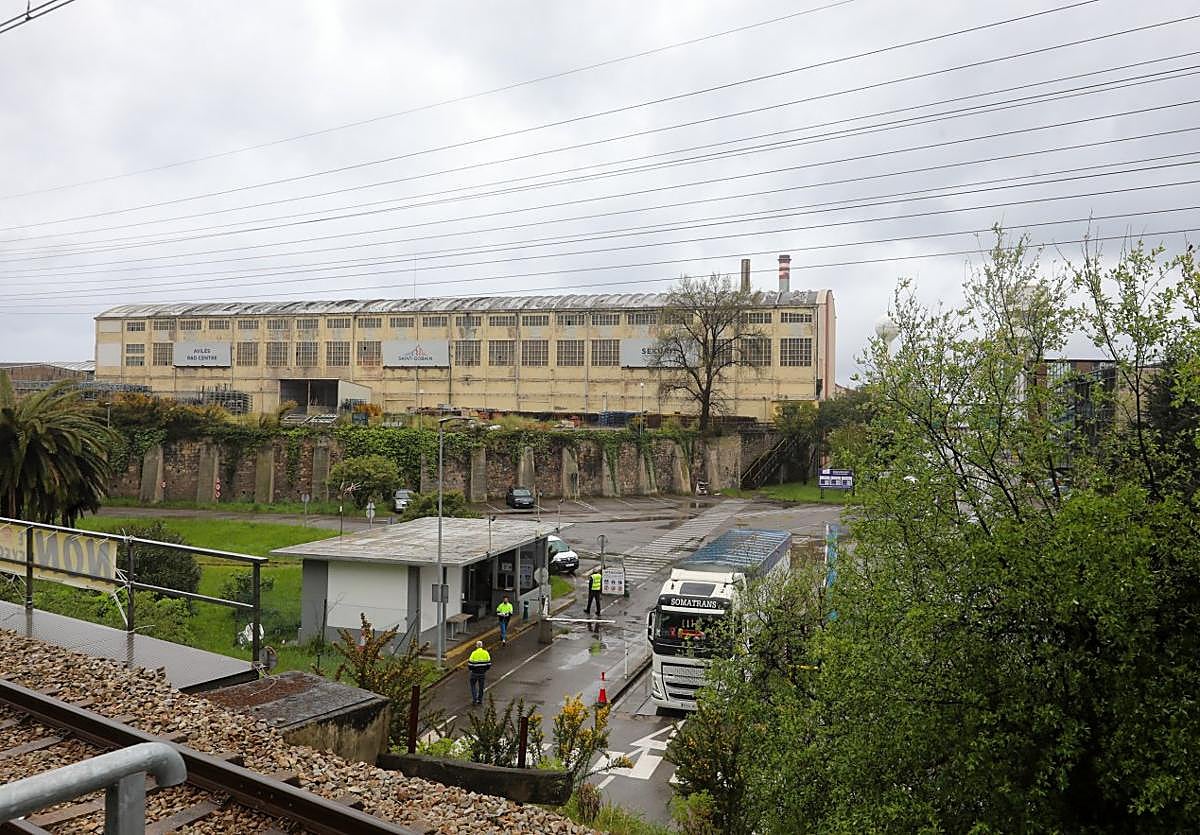 La zona de control de la factoría de Saint-Gobain en La Maruca.
