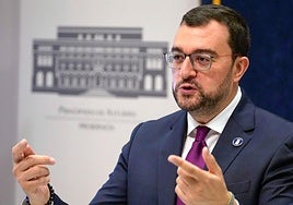El presidente del Principado de Asturias, Adrián Barbón.