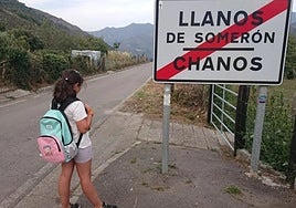 Una de las alumnas que no disponía de transporte escolar.