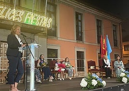 La pregonera, Bárbara Monte Donapetry, de las fiestas del Ecce Homo.