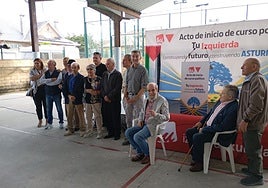 Acto de inicio del curso político de Izquierda Unida de Asturias, en Piedras Blancas (Castrillón).