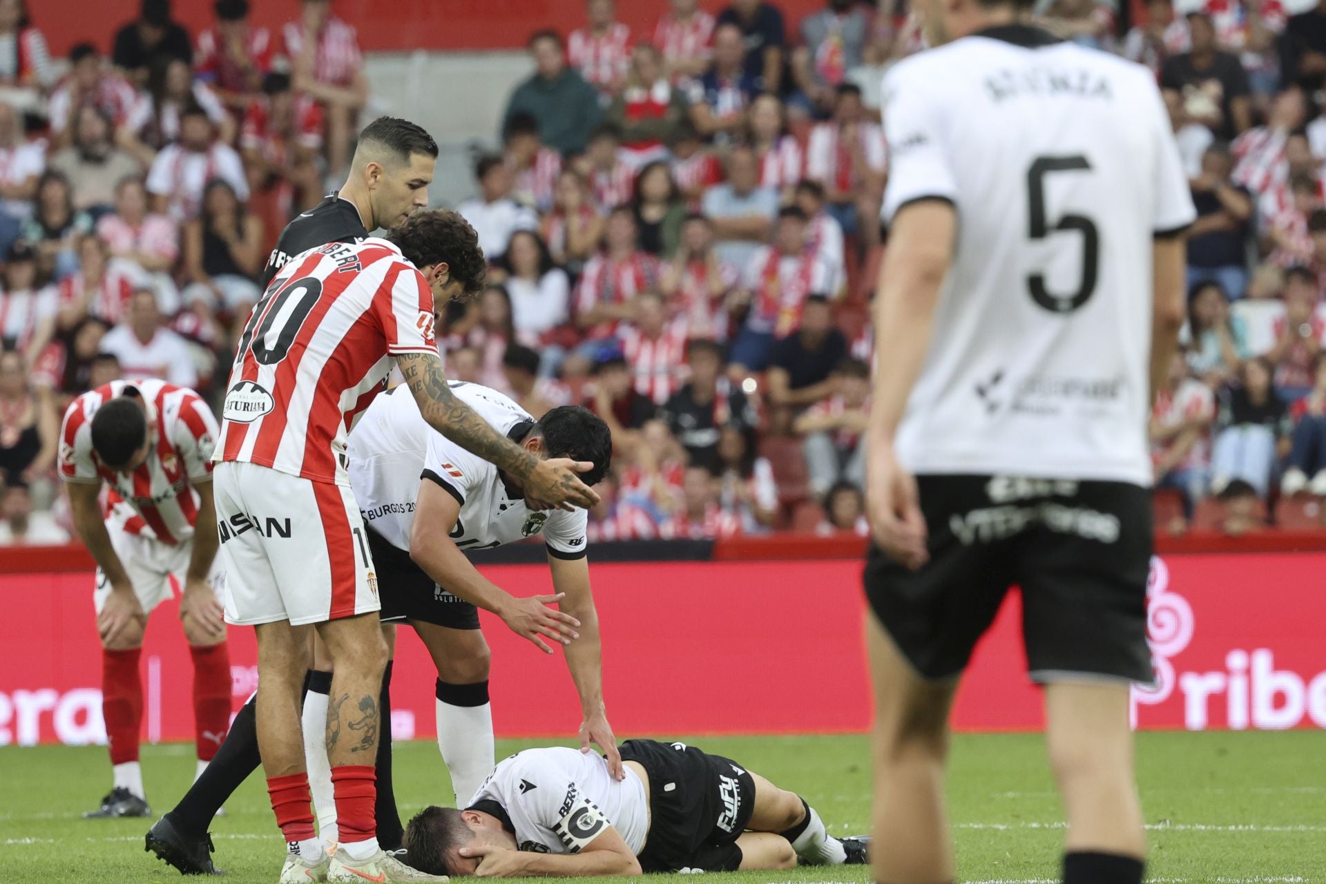 Las mejores jugadas del Sporting de Gijón - Burgos en imágenes