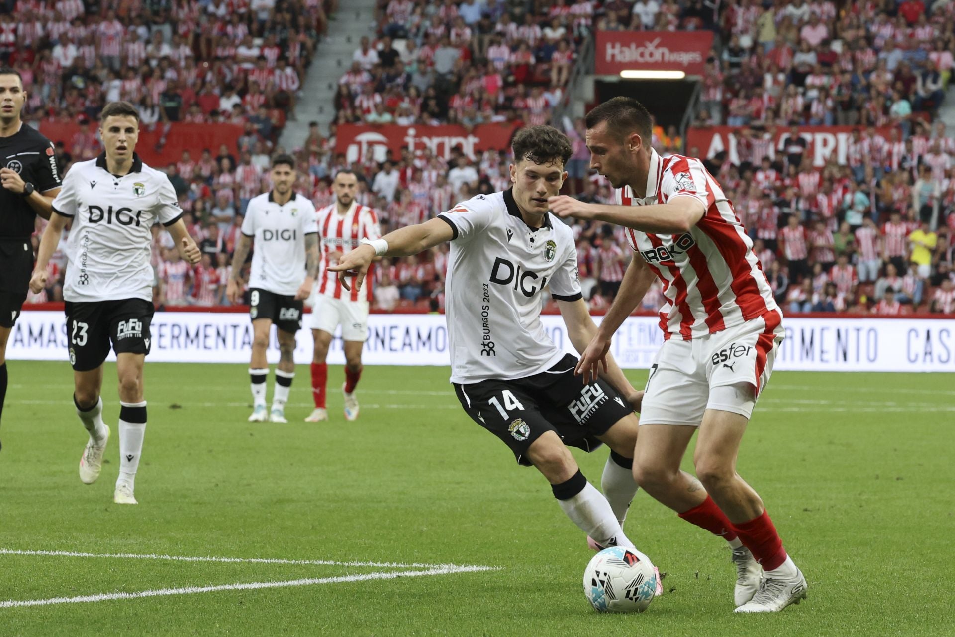 Las mejores jugadas del Sporting de Gijón - Burgos en imágenes