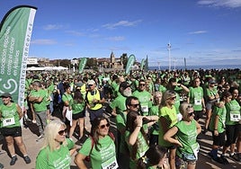 Participantes de la carrera solidaria del año pasado.