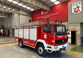 El camión de bomberos que se sustituirá con cargo a los presupuestos del próximo año.