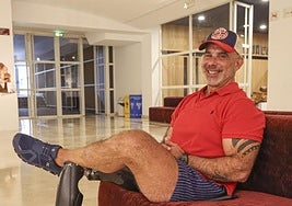 Paul Montiel, ayer, en la Casa de la Cultura.