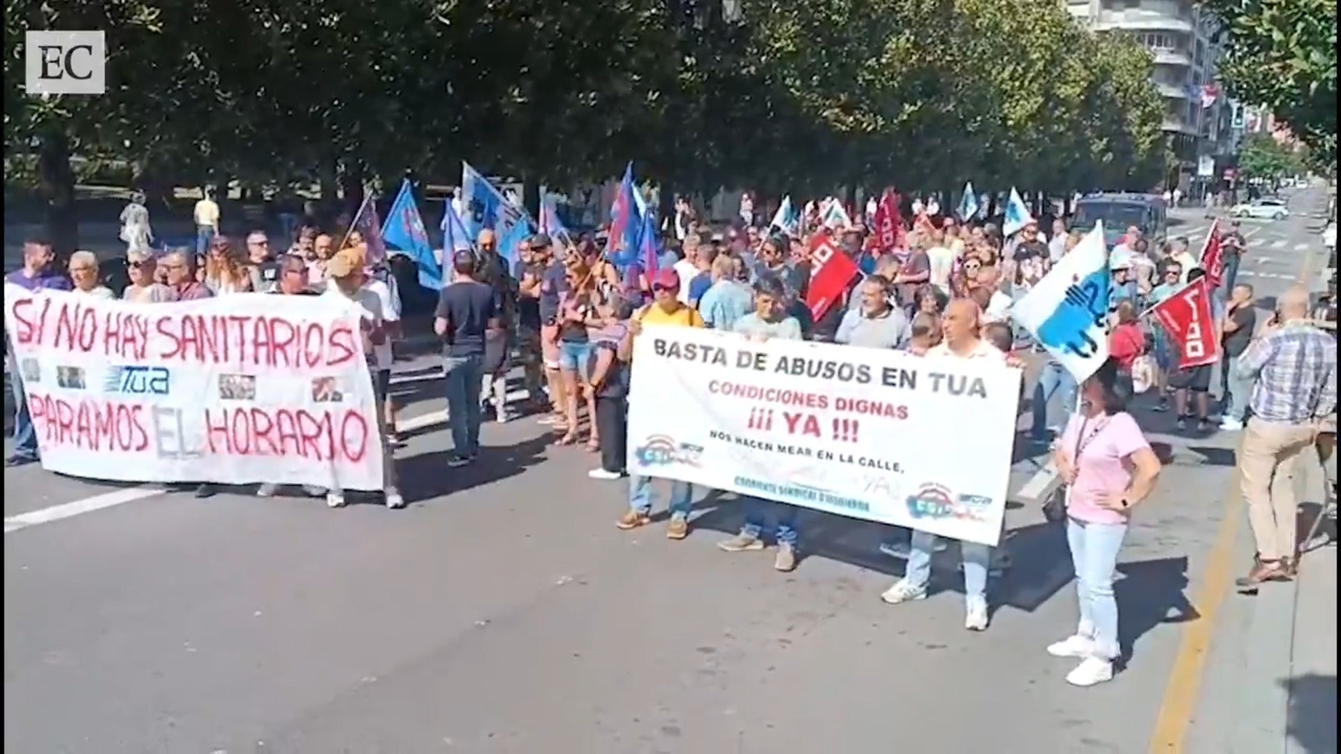 Los trabajadores de TUA reclaman aseos para el personal