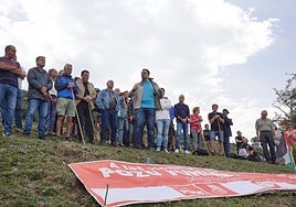 Adrián Barbón, durante su intervención en el acto de homenaje a las víctimas del Pozu Funeres