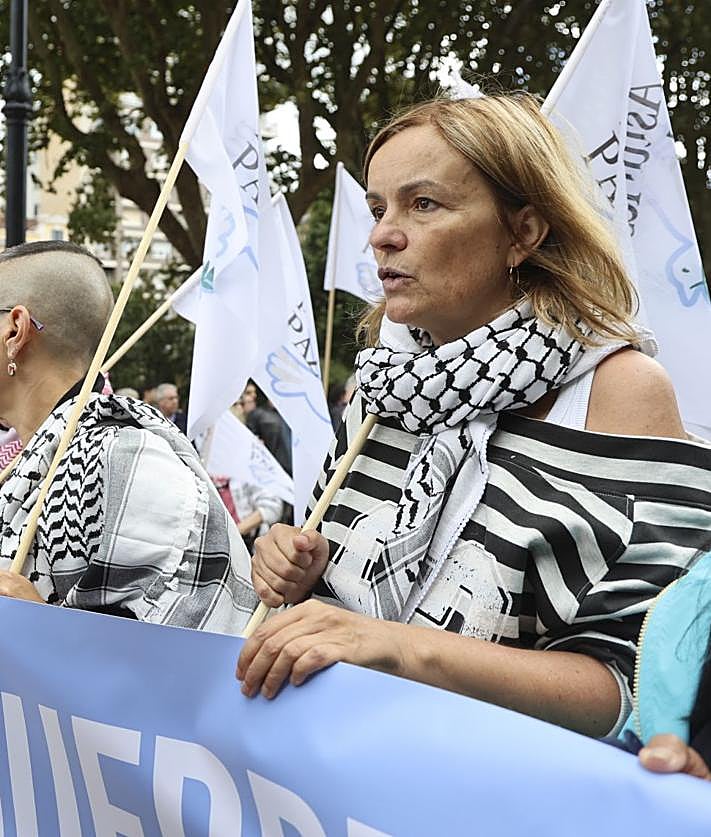 Imagen secundaria 2 - Gijón sale a la calle en apoyo al pueblo palestino