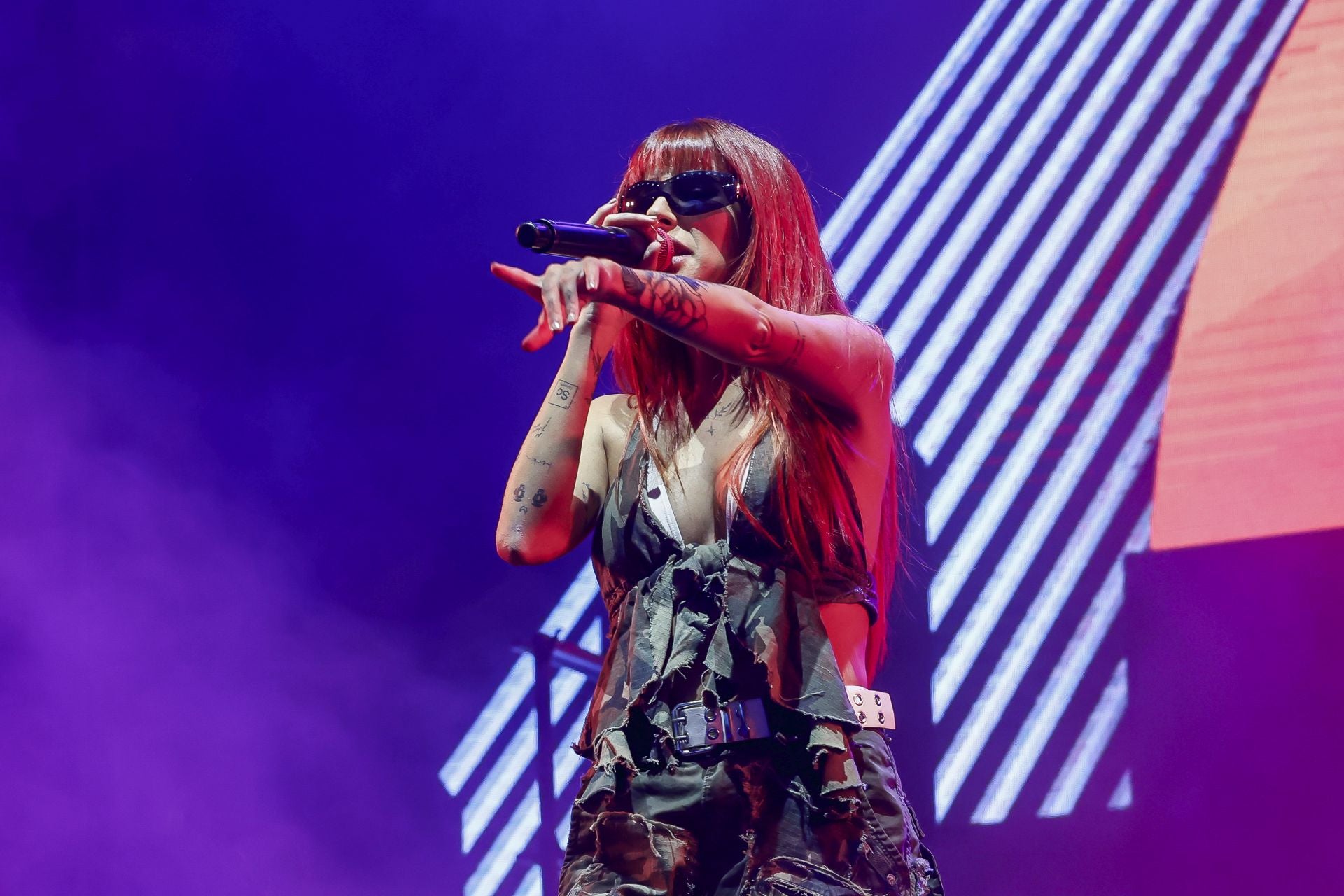 Lennis, Vicco, Chiara y Chanel cierran los conciertos de San Mateo con mucho ritmo latino