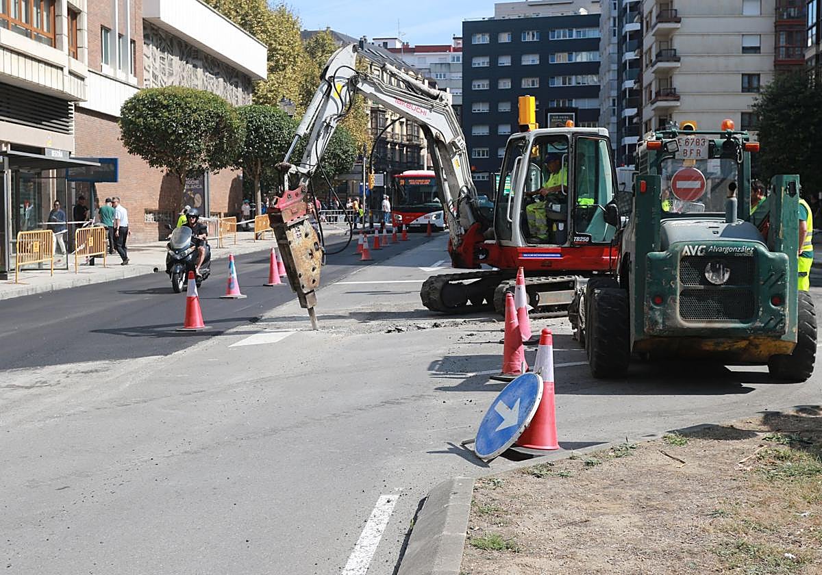 Intervención llevada a cabo a finales de la semana pasada en la avenida de la Costa, que ya ha finalizado.