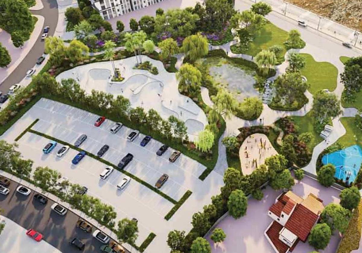 Estos son los diez proyectos para la playa verde de El Rinconín, en Gijón