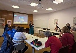 Aridane Cuevas en la charla.