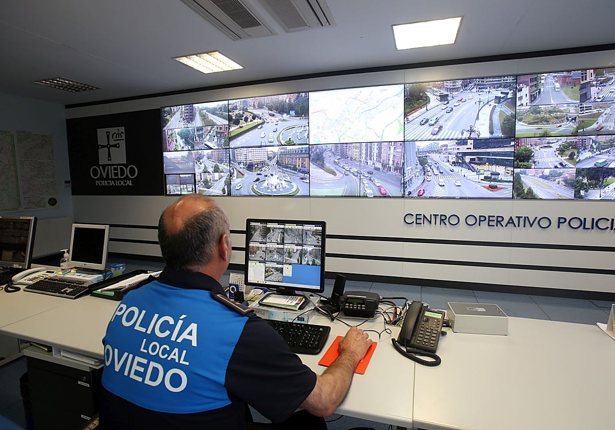 El centro de control de tráfico de la Policía Local.