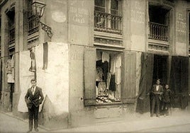 Tienda de ropa y tejidos El Globo. 1906.
