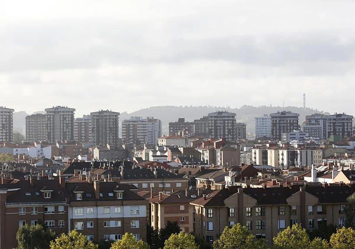 Boina de contaminación sobre la zona oeste de Gijón.