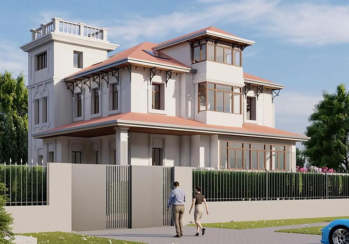 Recreación del proyecto de viviendas de lujo.