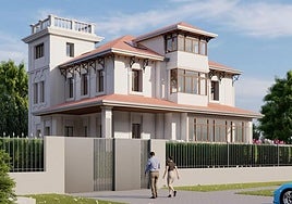 Recreación del proyecto de viviendas de lujo.