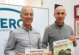 El edil Jesús Abad, con Virginio Ramírez, del Patronato.