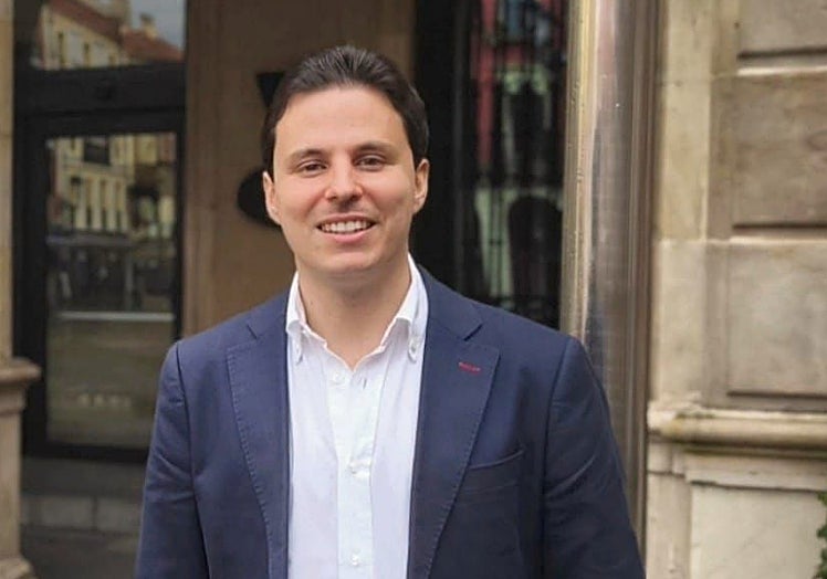 El secretario general del PP de Gijón, David Cuesta.