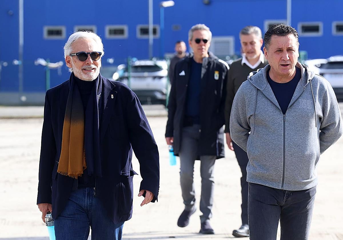 Jesús Martínez, dueño del club, durante una de sus visitas a El Requexón.