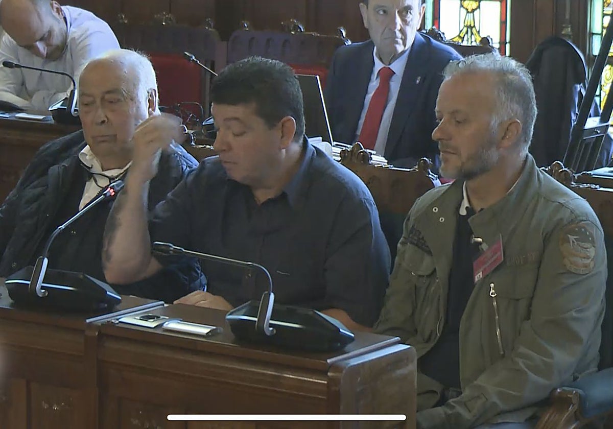 Paulino Álvarez, José Emilio Pérez y Diego Arias.