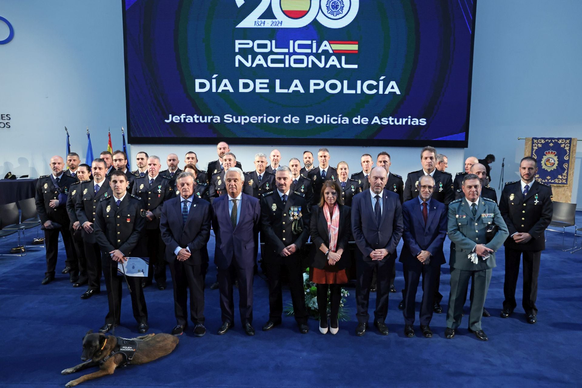 Así fue el acto en Oviedo de los Ángeles Custodios de la Policía Nacional