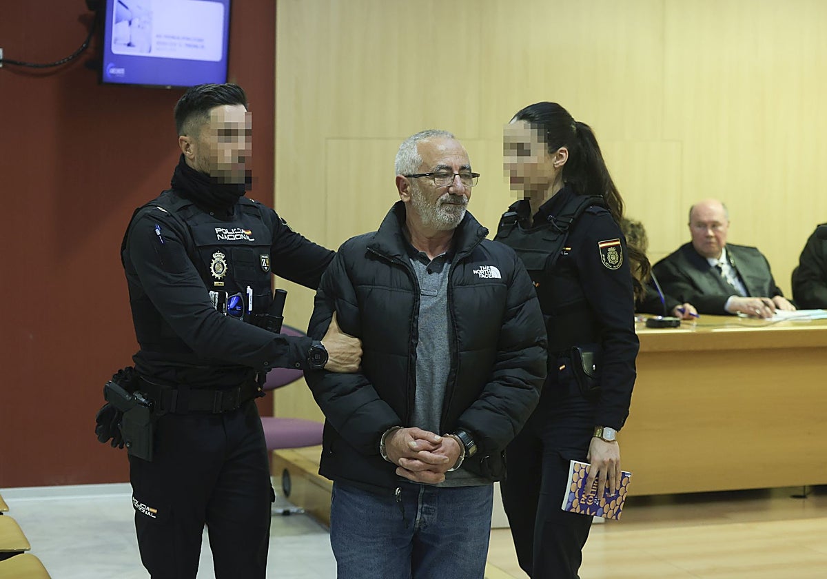 Felipe de Arriba, durante el juicio celebrado en la Audiencia Provincial, en Gijón.