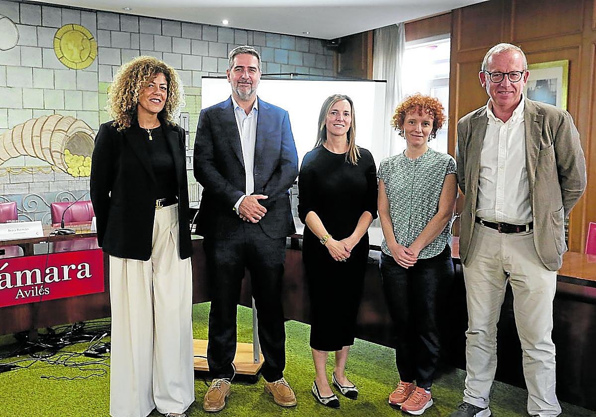 Lola Sebastián, Alberto de las Fuentes, Aroa Román, Laura Cordero y José Luis Menéndez.