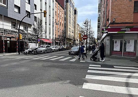 Lugar de la agresión, en el barrio de El Llano.