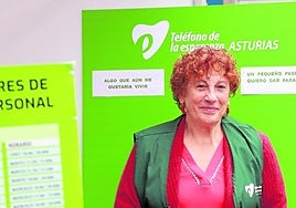 Ladis García, presidenta del Teléfono de la Esperanza en Asturias.