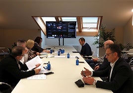 Una reunión de la Federación Asturiana de Concejos.