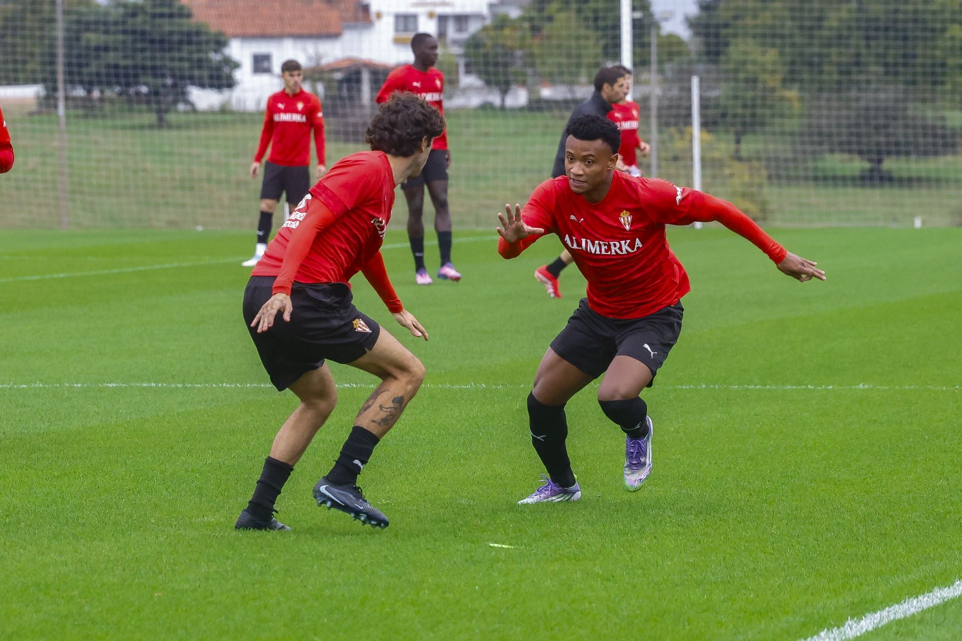 Entrenamiento del Sporting de este jueves 9 de octubre de 2025