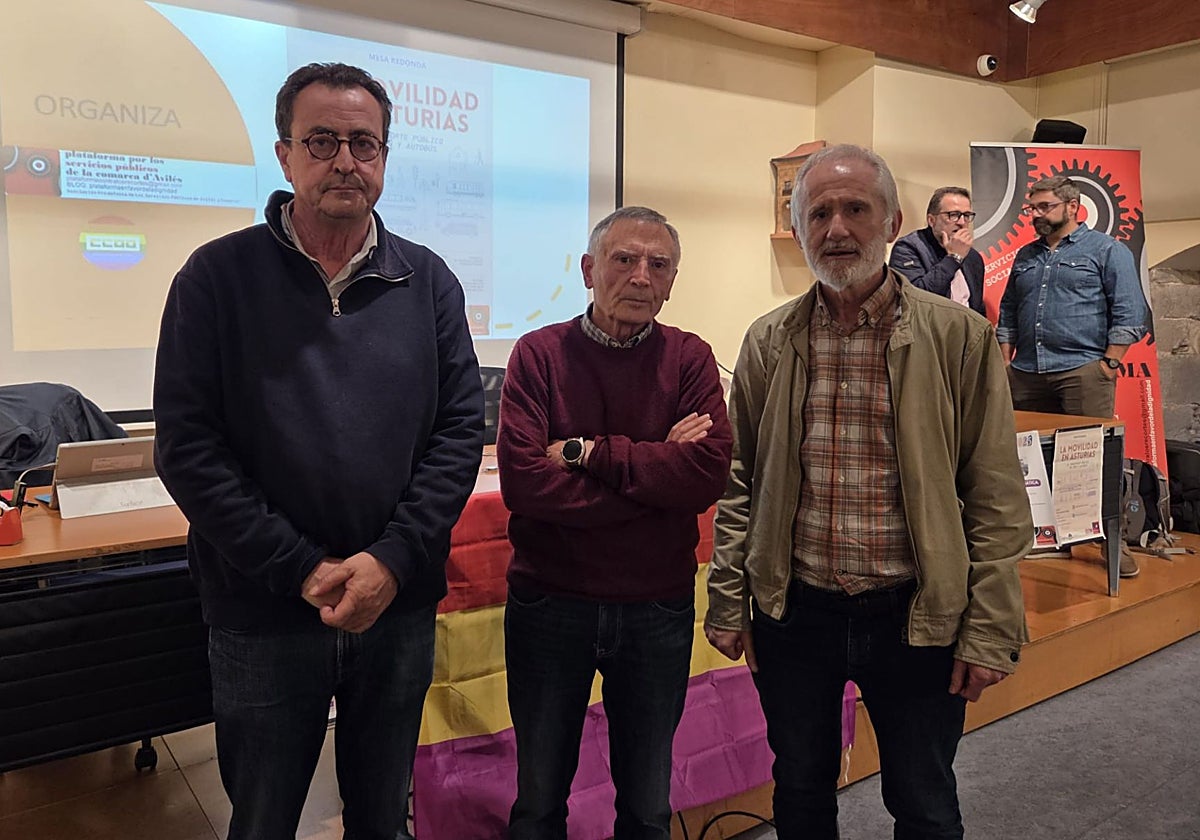 Alberto Ramos, Laureano López y Cosme García.