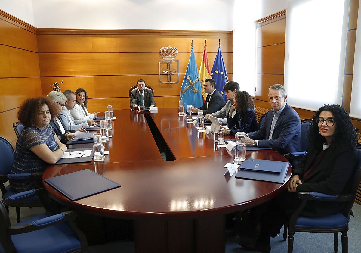 El consejo de gobierno del Principado, en su reunión de esta tarde.