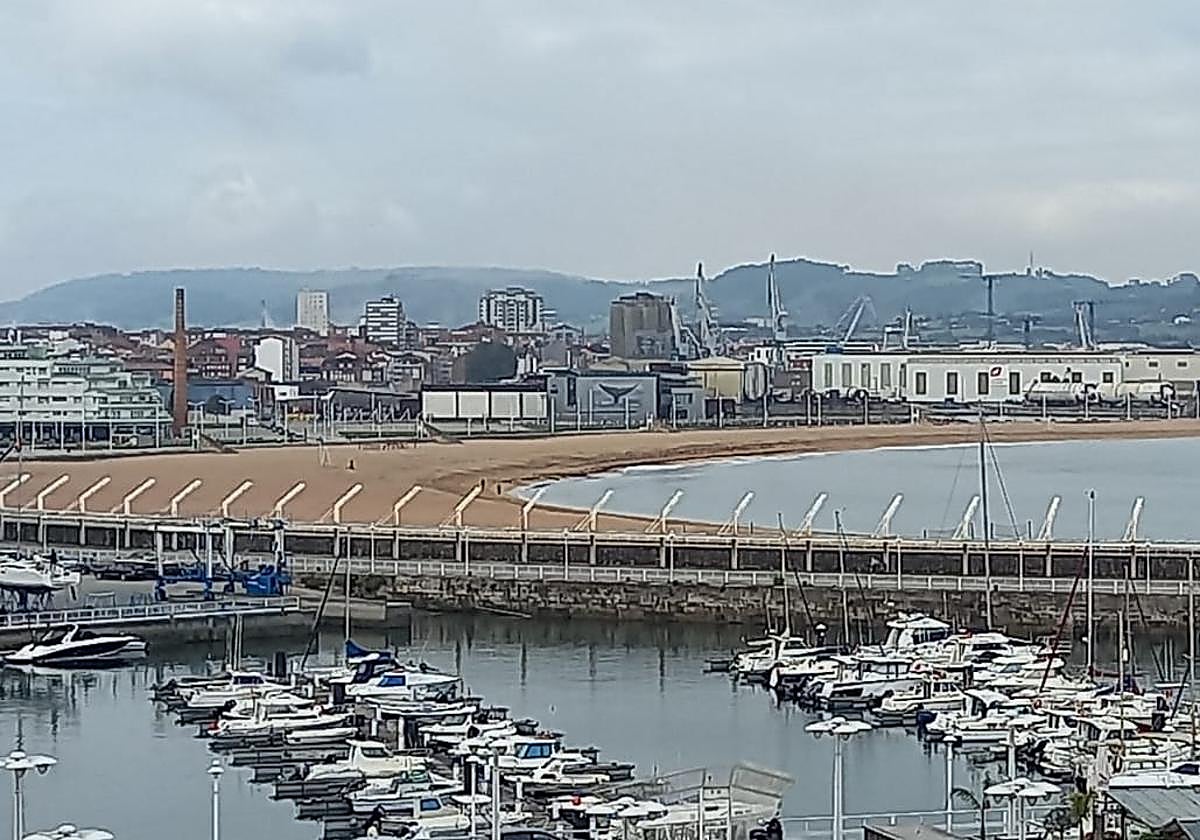 Boina de contaminación sobre la zona oeste de Gijón