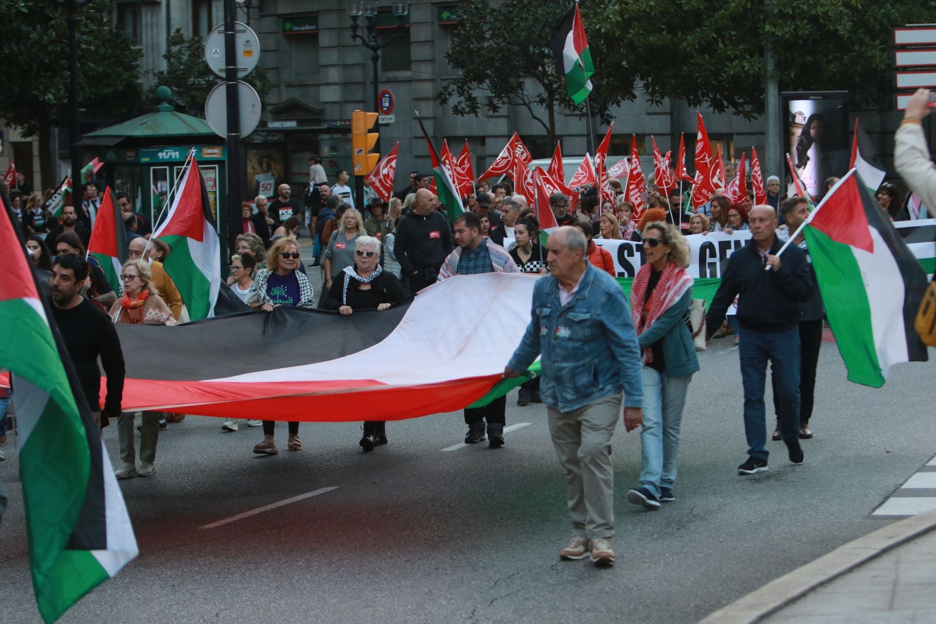Manifestaciones en Asturias en defensa de Palestina