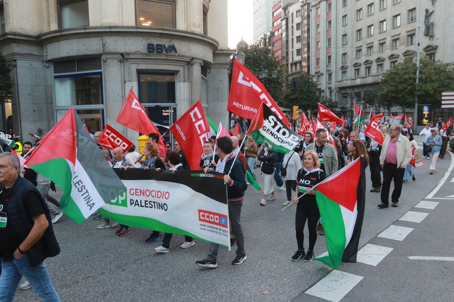 Manifestaciones en Asturias en defensa de Palestina