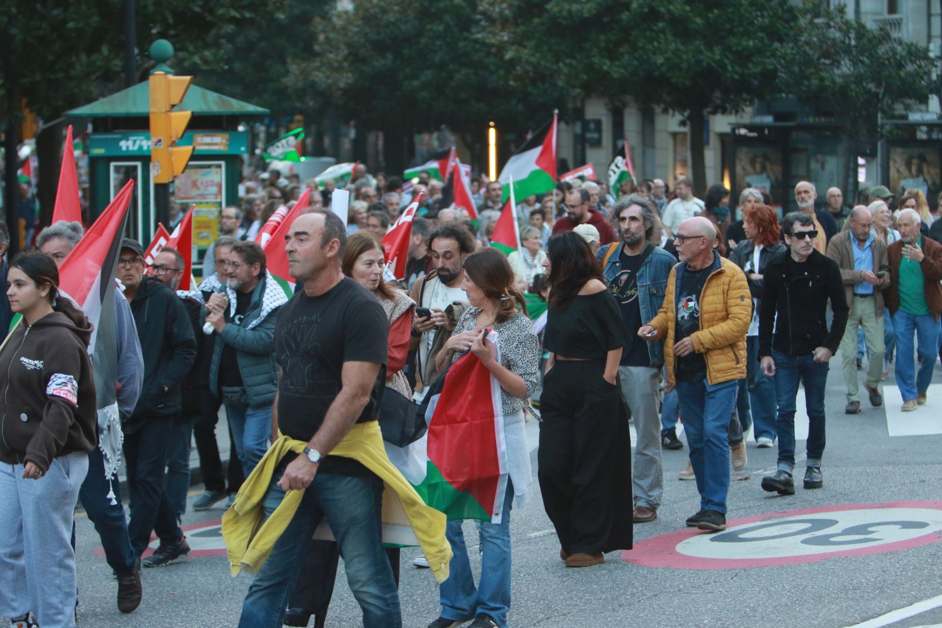 Manifestaciones en Asturias en defensa de Palestina