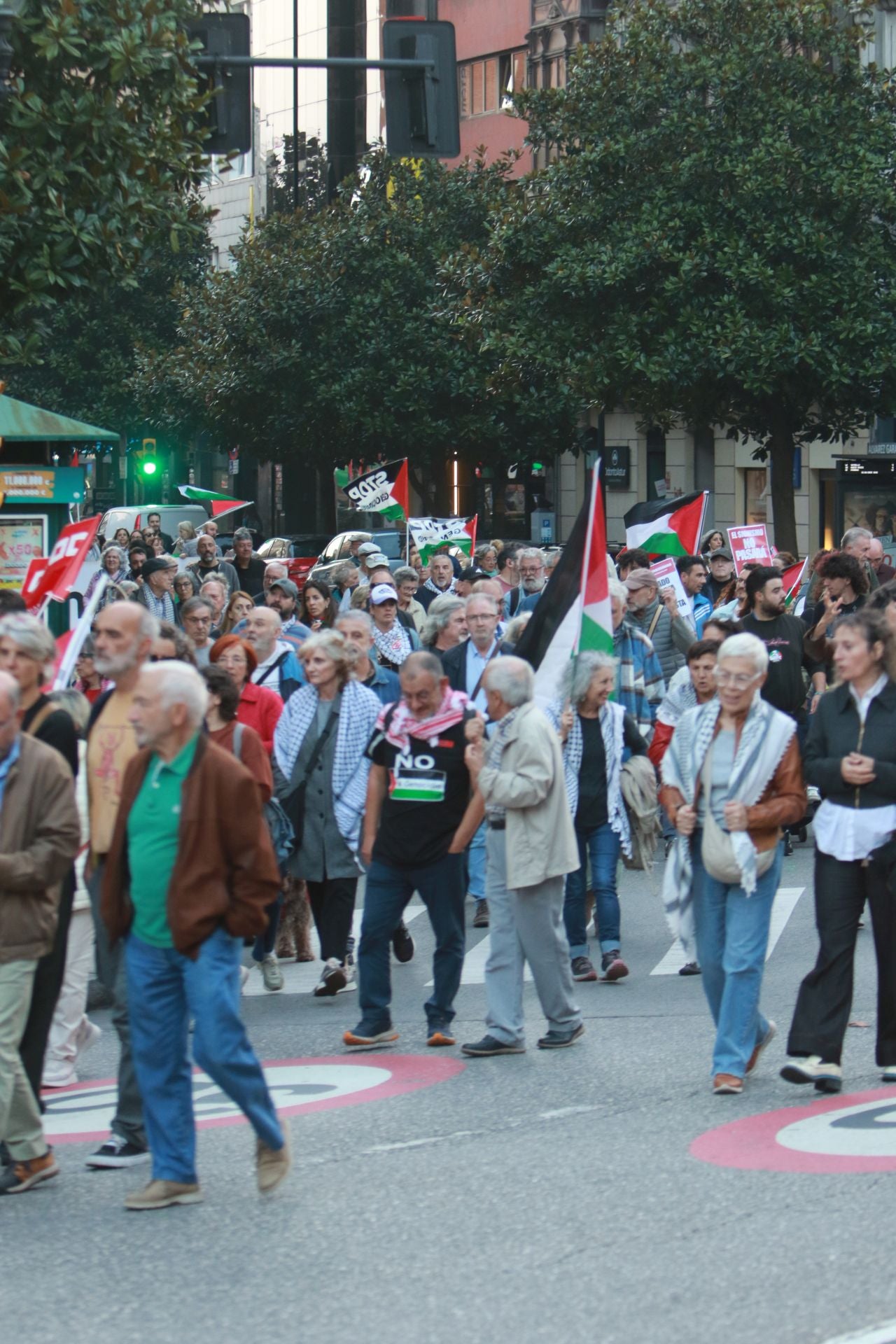 Manifestaciones en Asturias en defensa de Palestina