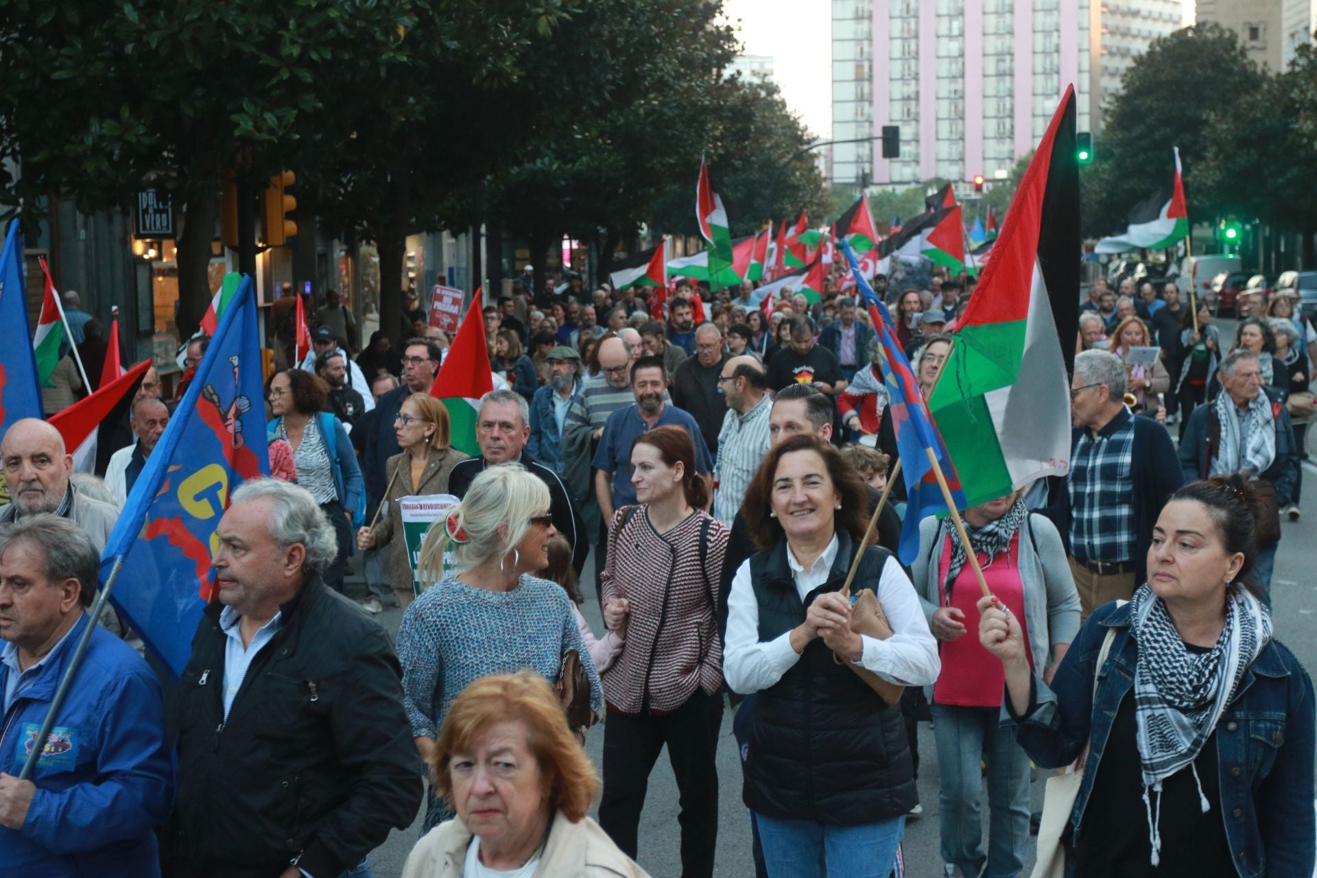 Manifestaciones en Asturias en defensa de Palestina