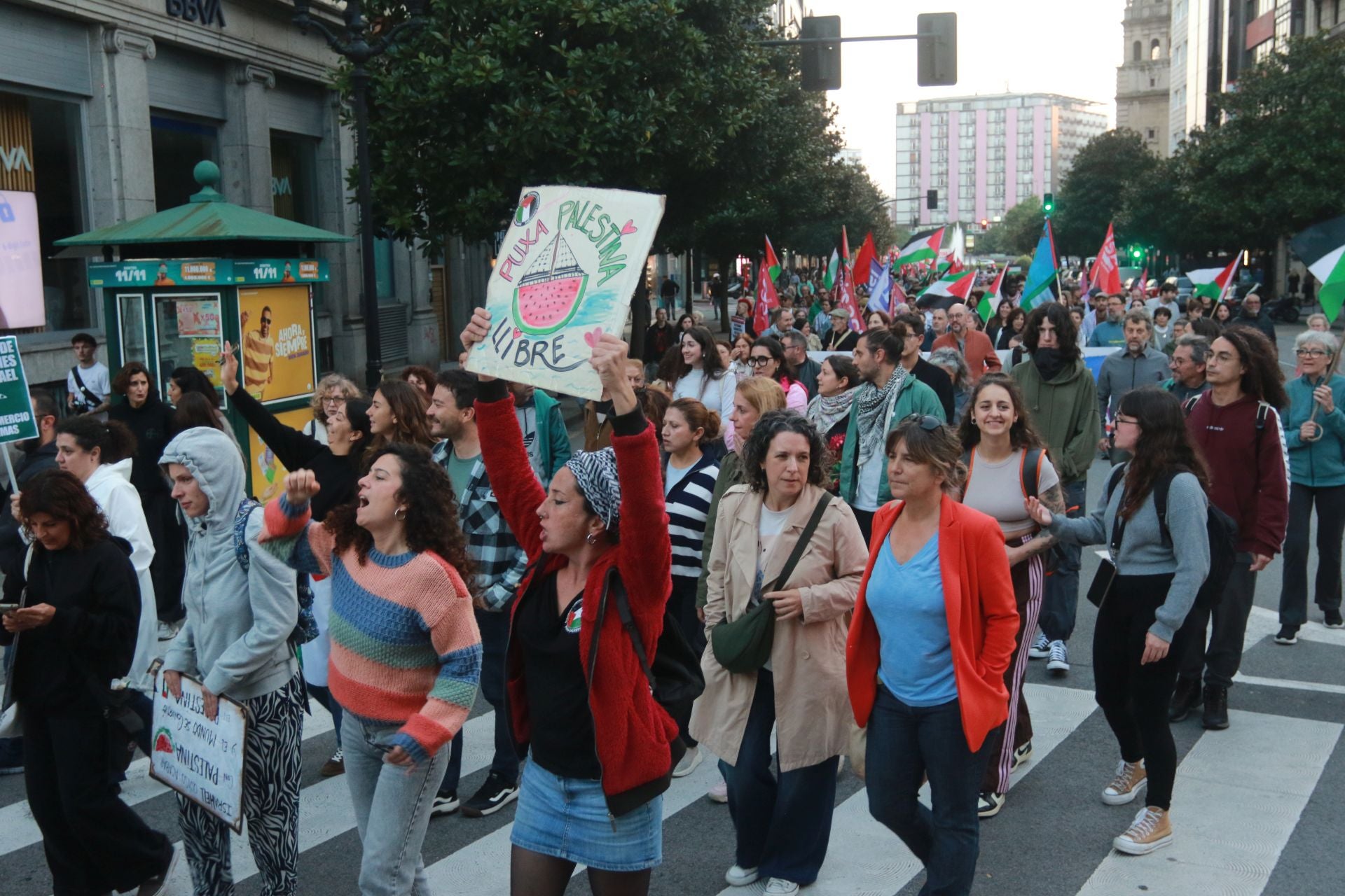 Manifestaciones en Asturias en defensa de Palestina