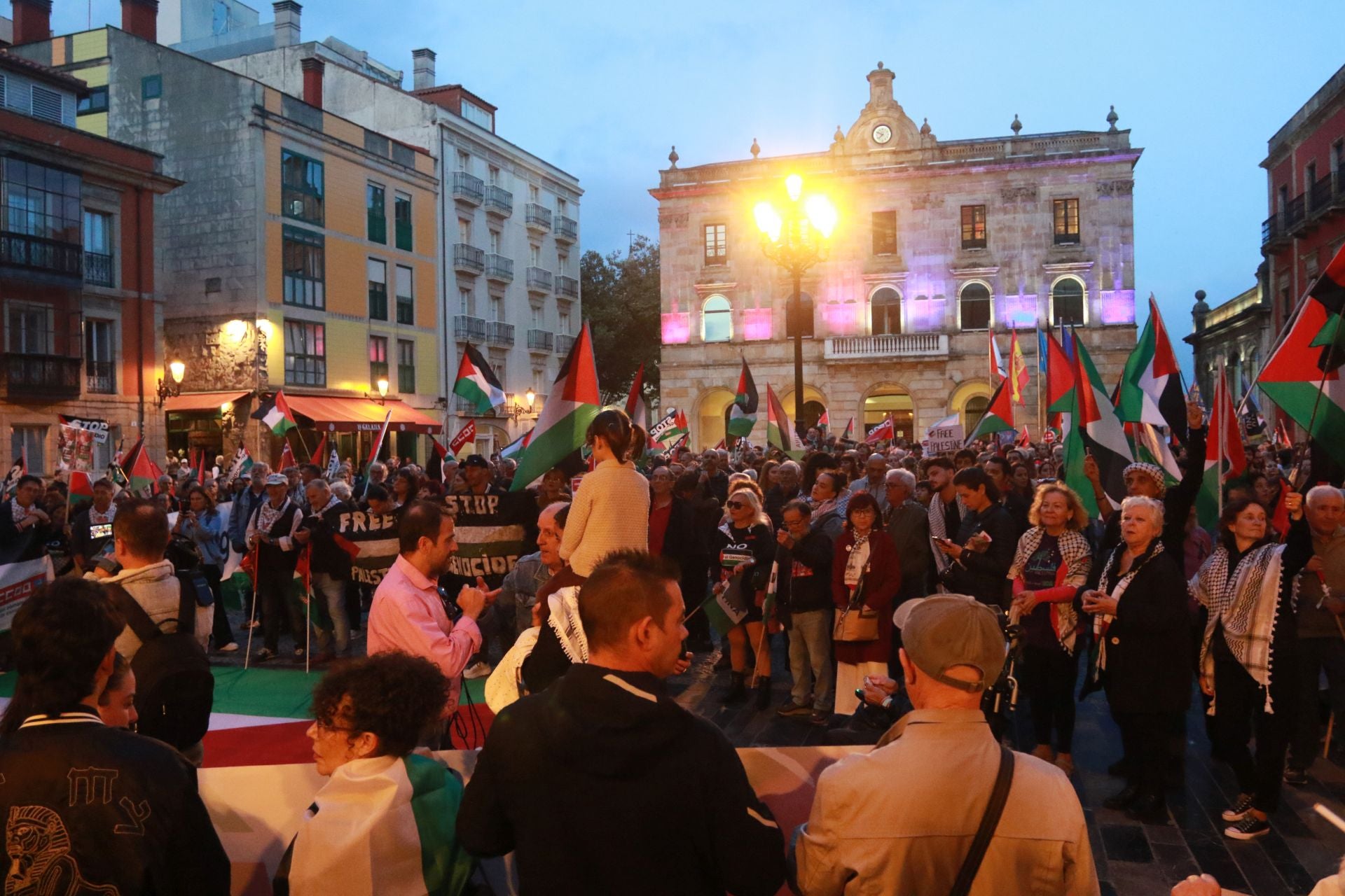 Manifestaciones en Asturias en defensa de Palestina