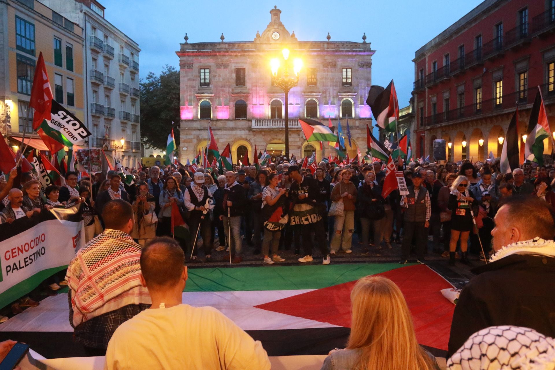 Manifestaciones en Asturias en defensa de Palestina